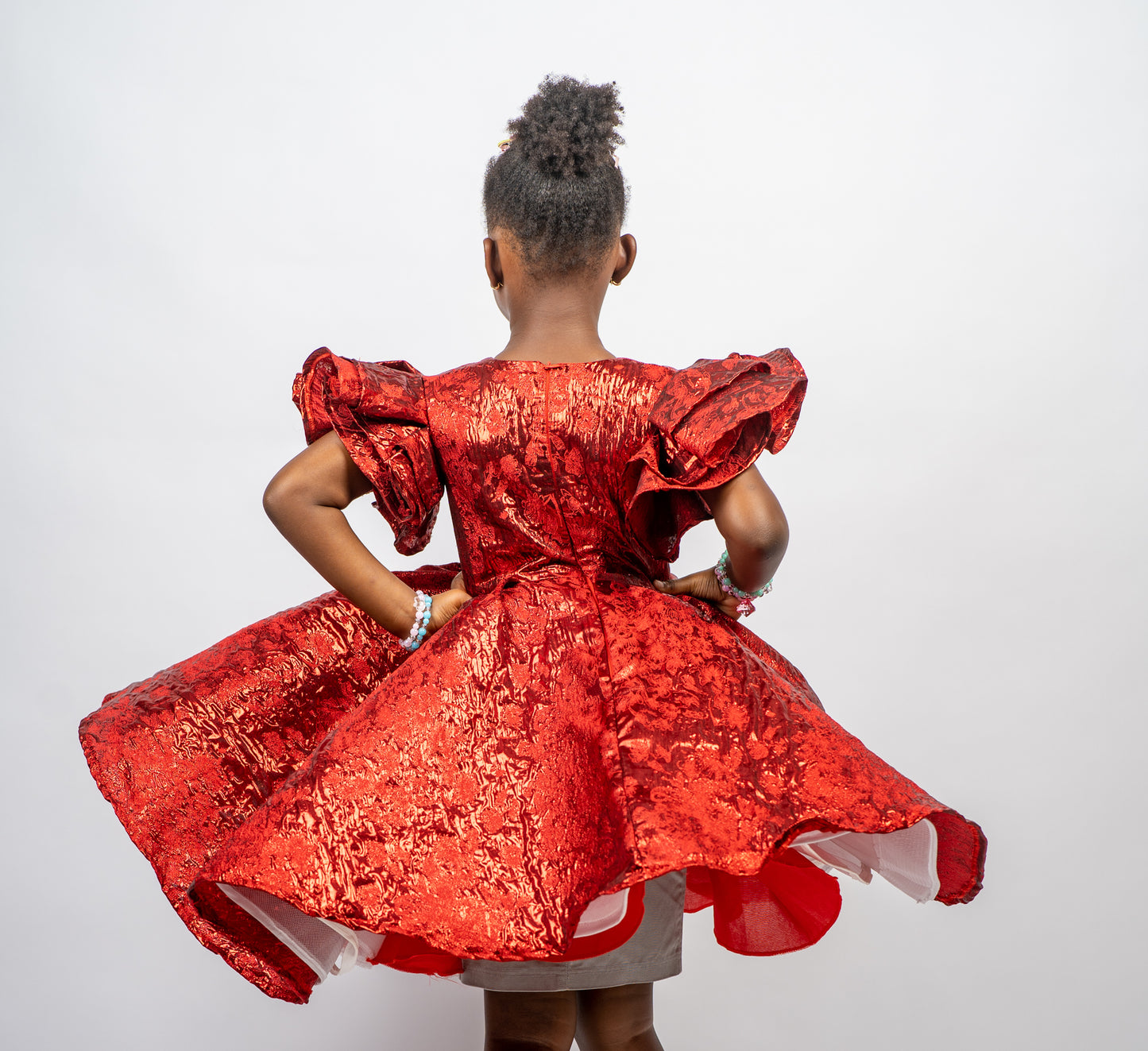 Kayla ball dress-Red