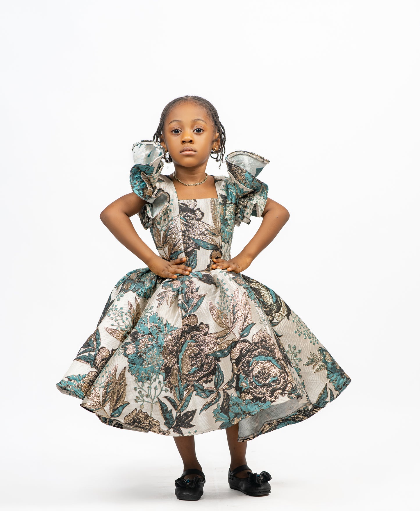Kayla ball dress ash and gray