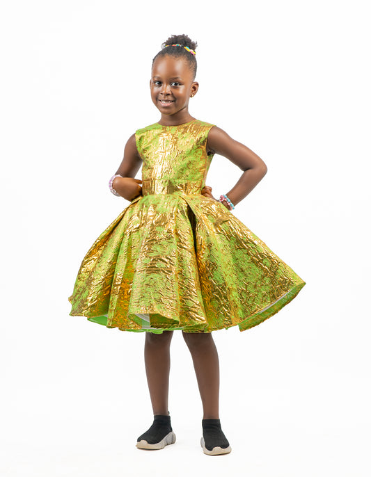 Karty Ball Dress-Green