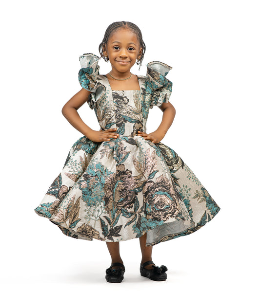 Kayla ball dress ash and gray
